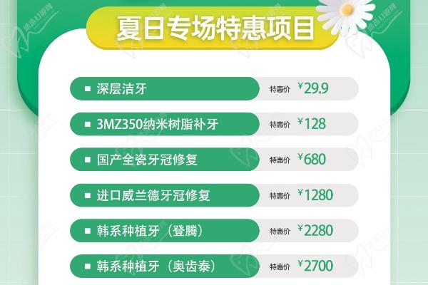 寧夏銀川國信康口腔醫(yī)院價格